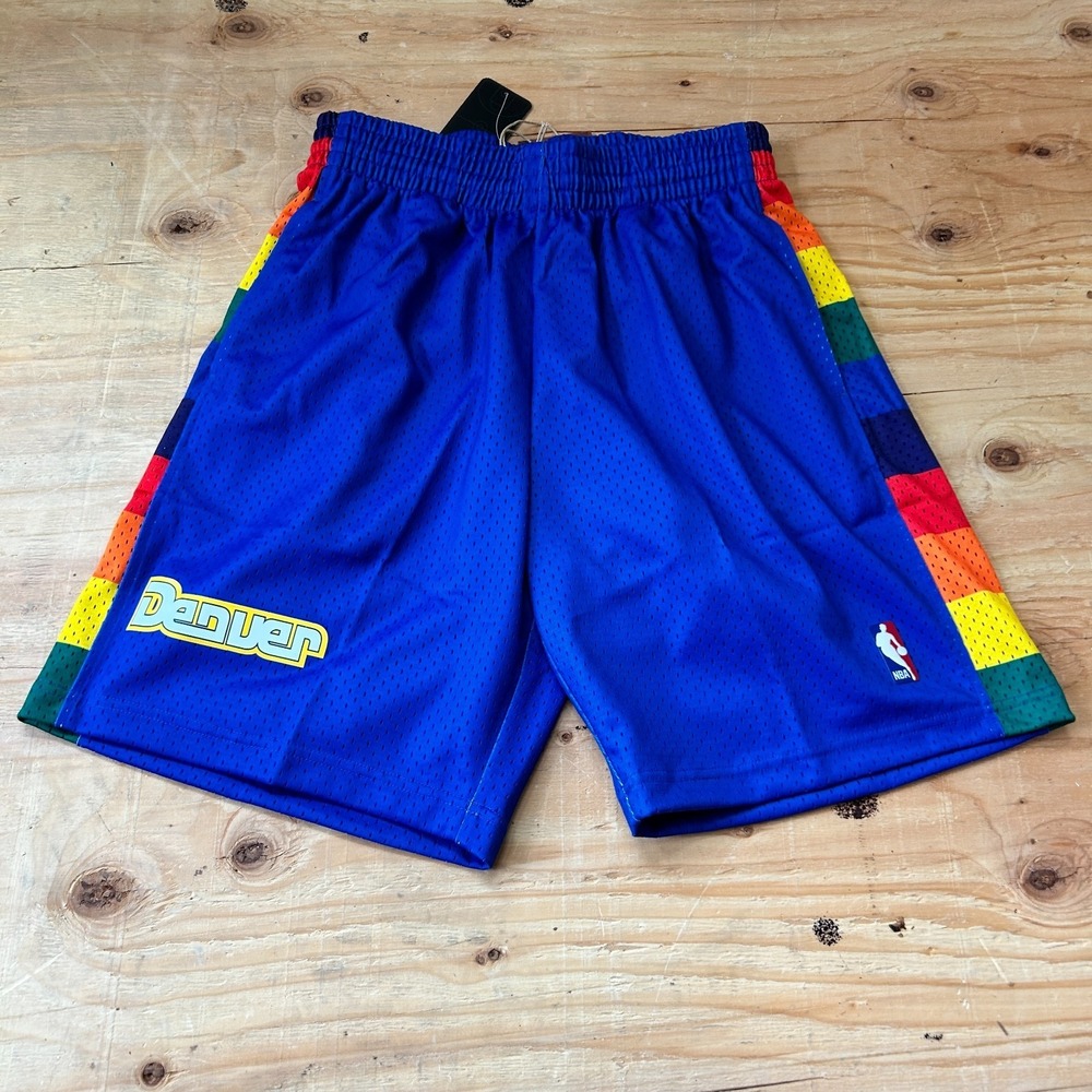 Mitchell & Ness Men's Denver Nuggets Road Swingman 1991-92 Shorts MD Retail $80